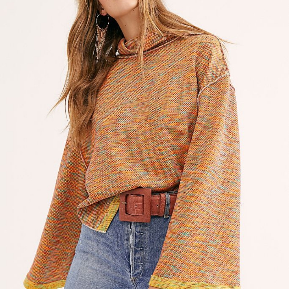 We The Free Orange Sweater